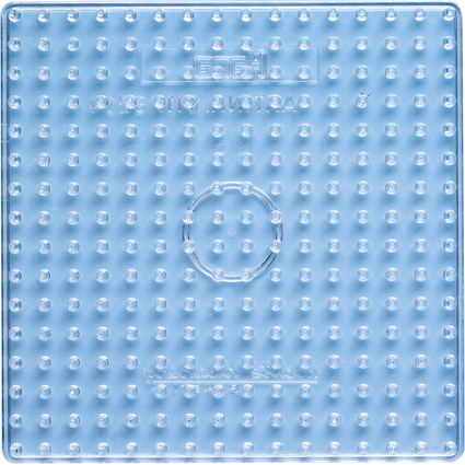 Hama Stiftplatte "groes Quadrat", transparent