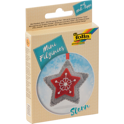 folia Mini Filz-Nhset "Filzinies", 13-teilig, Stern