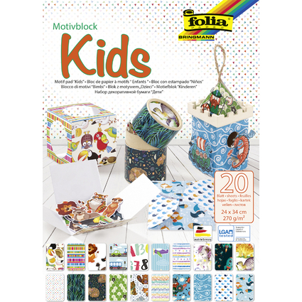 folia Motivblock "Kids", 240 x 340 mm, 20 Blatt