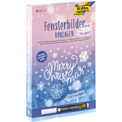folia Fensterbilder-Vorlage "Kalte Jahreszeit"
