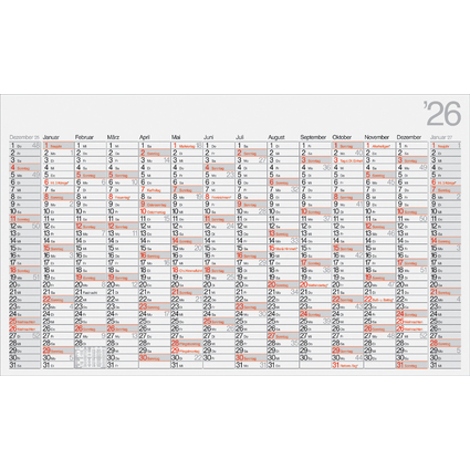 rido id Wandkalender "Plakatkalender Office II", 2026