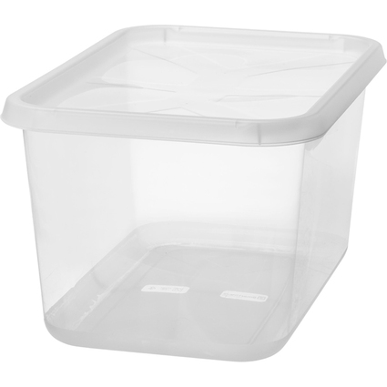 smartstore Aufbewahrungsbox BASIC M, 25 Liter, transparent