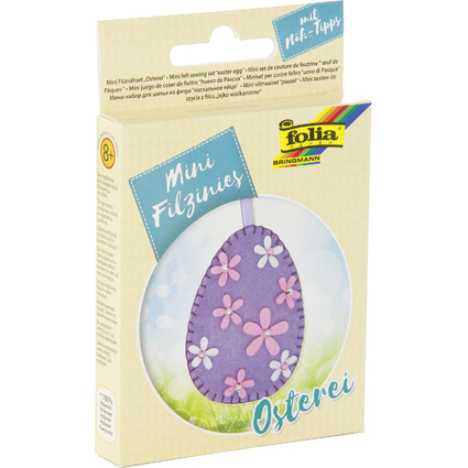 folia Mini Filz-Nhset "Filzinies", 22-teilig, Osterei