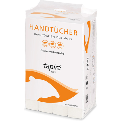 Tapira Handtuchpapier Plus, 245 x 210 mm, V-Falz, wei