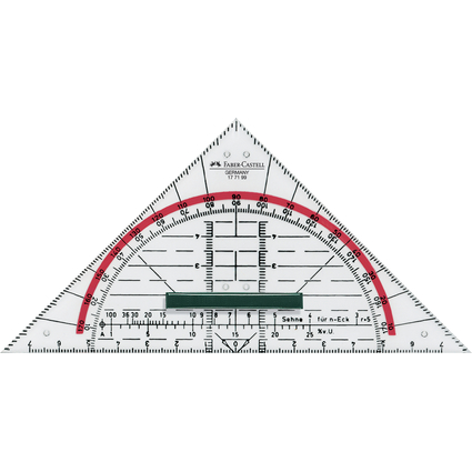 FABER-CASTELL Geometriedreieck BK 1 klein, mit Griff