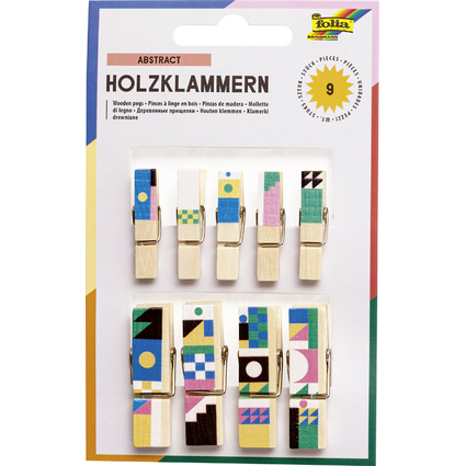 folia Holzklammern mit Druck "All year III"
