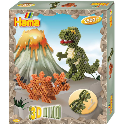Hama Bgelperlen midi 3D "Dinos", Geschenkpackung