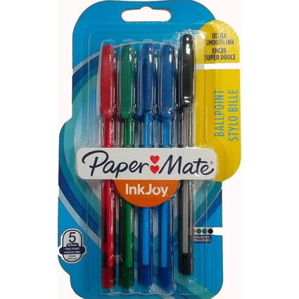 Paper:Mate Kugelschreiber InkJoy 100, 5er Blister
