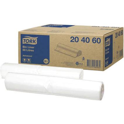 TORK Abfallsack, transparent, 50 Liter