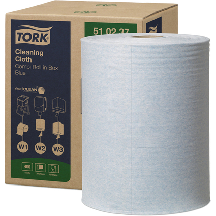 TORK Mehrzweck-Putzrolle, 1-lagig, blau, 152 m