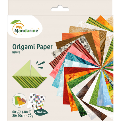 My Mandarine Origami-Faltbltter "Papier Natur"