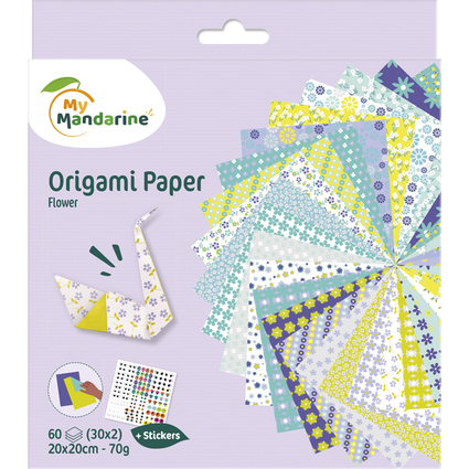 My Mandarine Origami-Faltbltter "Flowers"