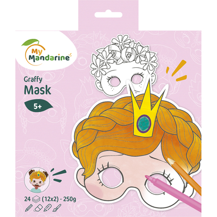 My Mandarine Maskenmalbuch "Girl"