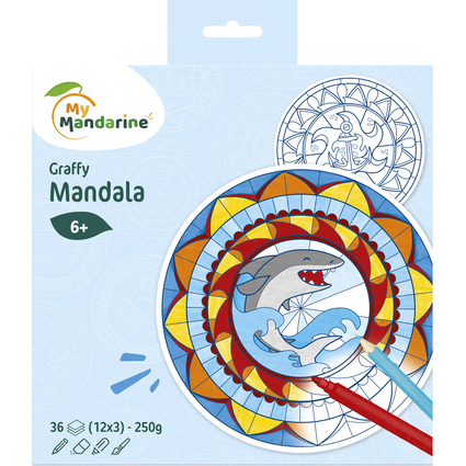My Mandarine Malbuch "Graffy Pop Mandala", Boy