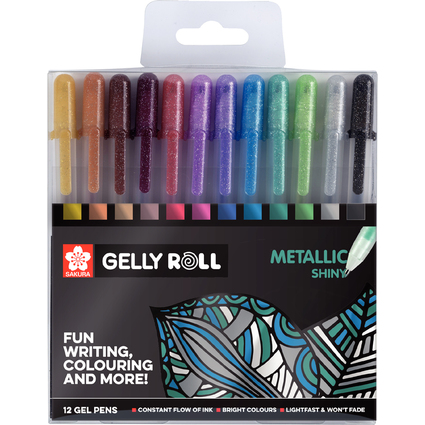 SAKURA Gel-Tintenroller Gelly Roll Metallic, 12er Etui