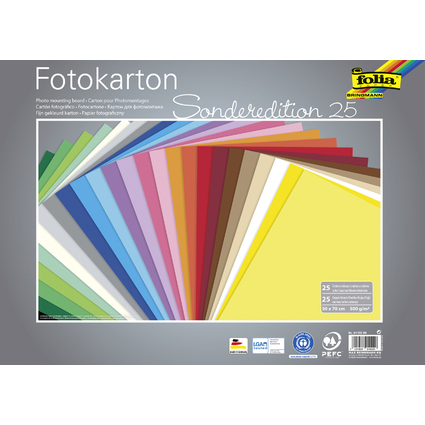 folia Fotokarton, (B)350 x (H)500 mm, 300 g/qm, sortiert