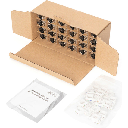 DIGITUS Keystone Modul Kat 6A, geschirmt, vernickelt