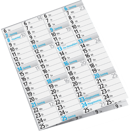 rido id Plakatkalender, 1.020 x 680 mm, gefalzt, 2026
