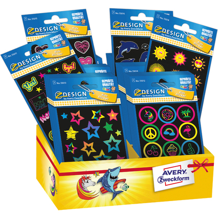 AVERY Zweckform ZDesign KIDS "NEON", Sortiment
