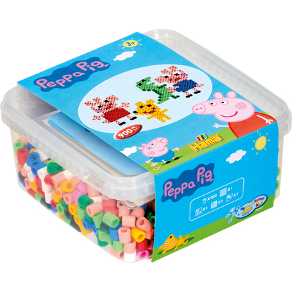 Hama Bgelperlen maxi + Stifteplatte "Peppa Wutz", in Box