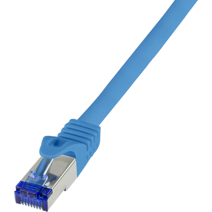 LogiLink Patchkabel Ultraflex, Kat.6A, S/FTP, 0,25 m, blau
