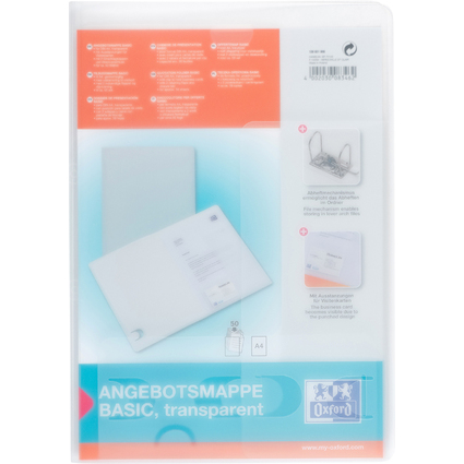 Oxford Angebotsmappe image basic, fr DIN A4, farblos