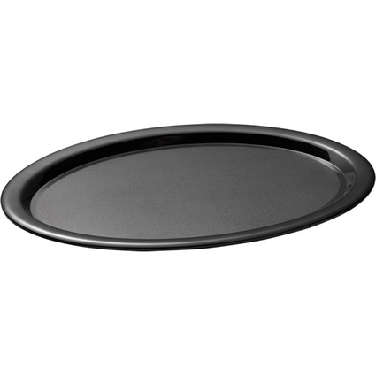 APS Serviertablett KAFFEEHAUS, oval, schwarz