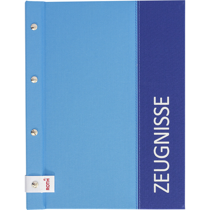 ROTH Zeugnismappe "Spectrum", DIN A4, blau