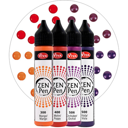 ViVA DECOR Zen-Pen Farbset "Magischer Moment", 4er Set
