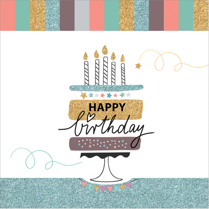 SUSY CARD Geburtstagskarte "Happy Eco B-day" Cake