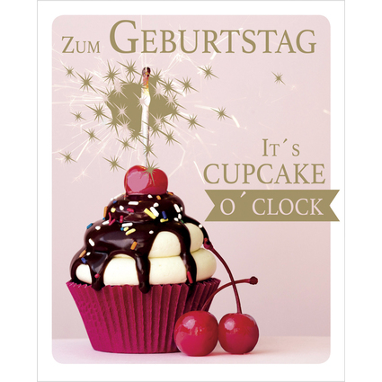 SUSY CARD Geburtstagskarte Snapshot "Cupcake"