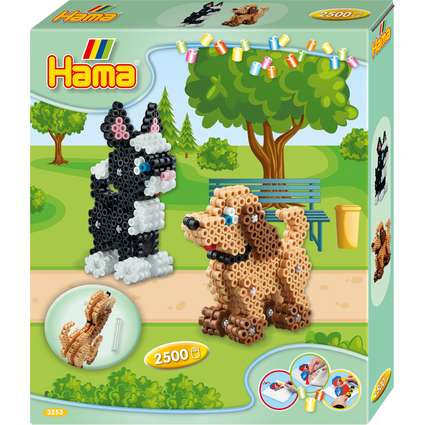 Hama Bgelperlen midi 3D "Hund und Katze", Geschenkpackung