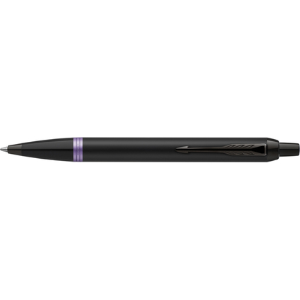 PARKER Druckkugelschreiber IM Vibrant Rings, schwarz/violett