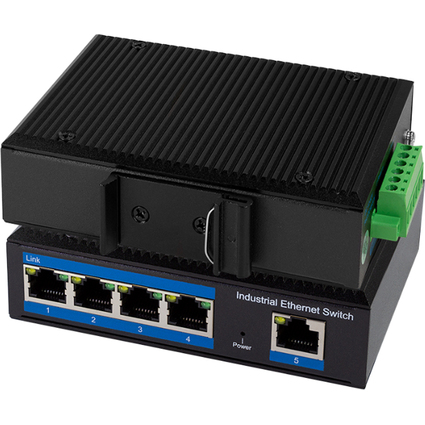 LogiLink Industrial Gigabit Ethernet Switch, 5-Port