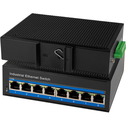 LogiLink Industrial Gigabit Ethernet Switch, 8-Port