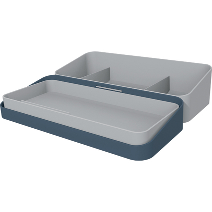 helit Mobiler Schreibtisch-Organizer, blau