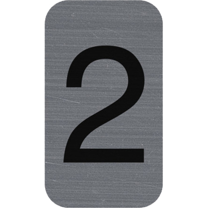 EXACOMPTA Selbstklebeschild Zahl "2", 25 x 44 mm