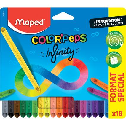 Maped Dreikant-Buntstift COLOR'PEPS INFINITY, 18er Etui