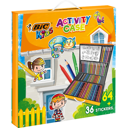 BIC KIDS Zeichenset "ACTIVITY CASE", 100-teilig