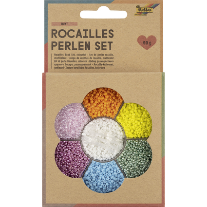 folia Rocailles-Perlen-Set BUNT