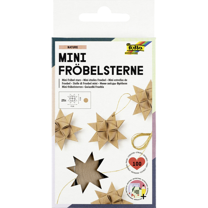 folia Faltpapierstreifen NATURE fr Mini Frbelsterne
