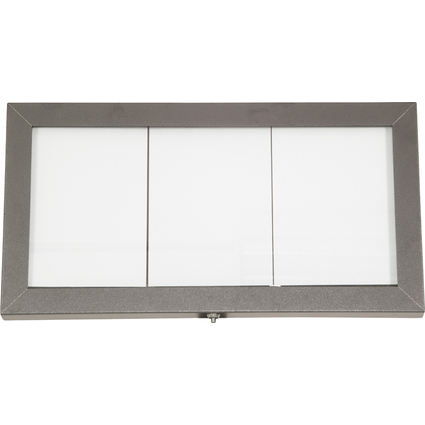 Securit LED-Schaukasten COATED STEEL, 3 x DIN A4