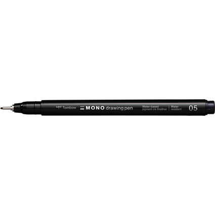 Tombow Fineliner MONO drawing pen, schwarz, Strichstrke 05