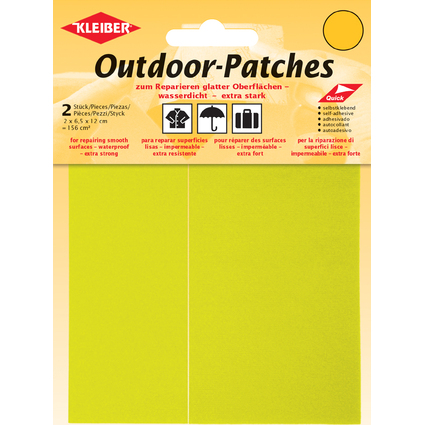 KLEIBER Outdoor-Patches, selbstklebend, 65 x 120 mm, neon-