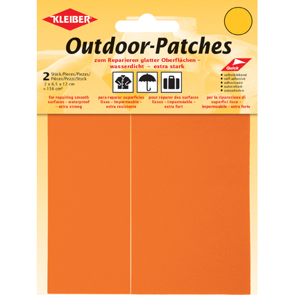KLEIBER Outdoor-Patches, selbstklebend, 65 x 120 mm, neon-