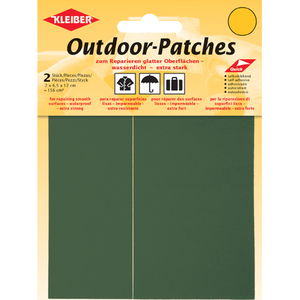 KLEIBER Outdoor-Patches, selbstklebend, 65 x 120 mm, khaki