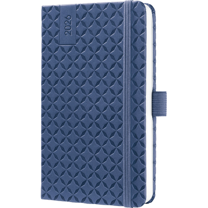 sigel Taschenkalender Jolie Flair 2026, Kunstleder, A6, blau