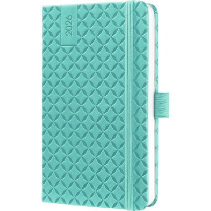 sigel Taschenkalender Jolie Flair 2026, Kunstleder, trkis