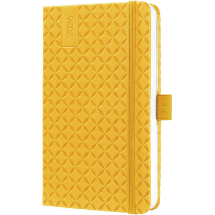 sigel Taschenkalender Jolie Flair 2026, Kunstleder, A6, gelb
