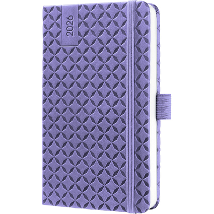 sigel Taschenkalender Jolie Flair 2026, Kunstleder, violett
